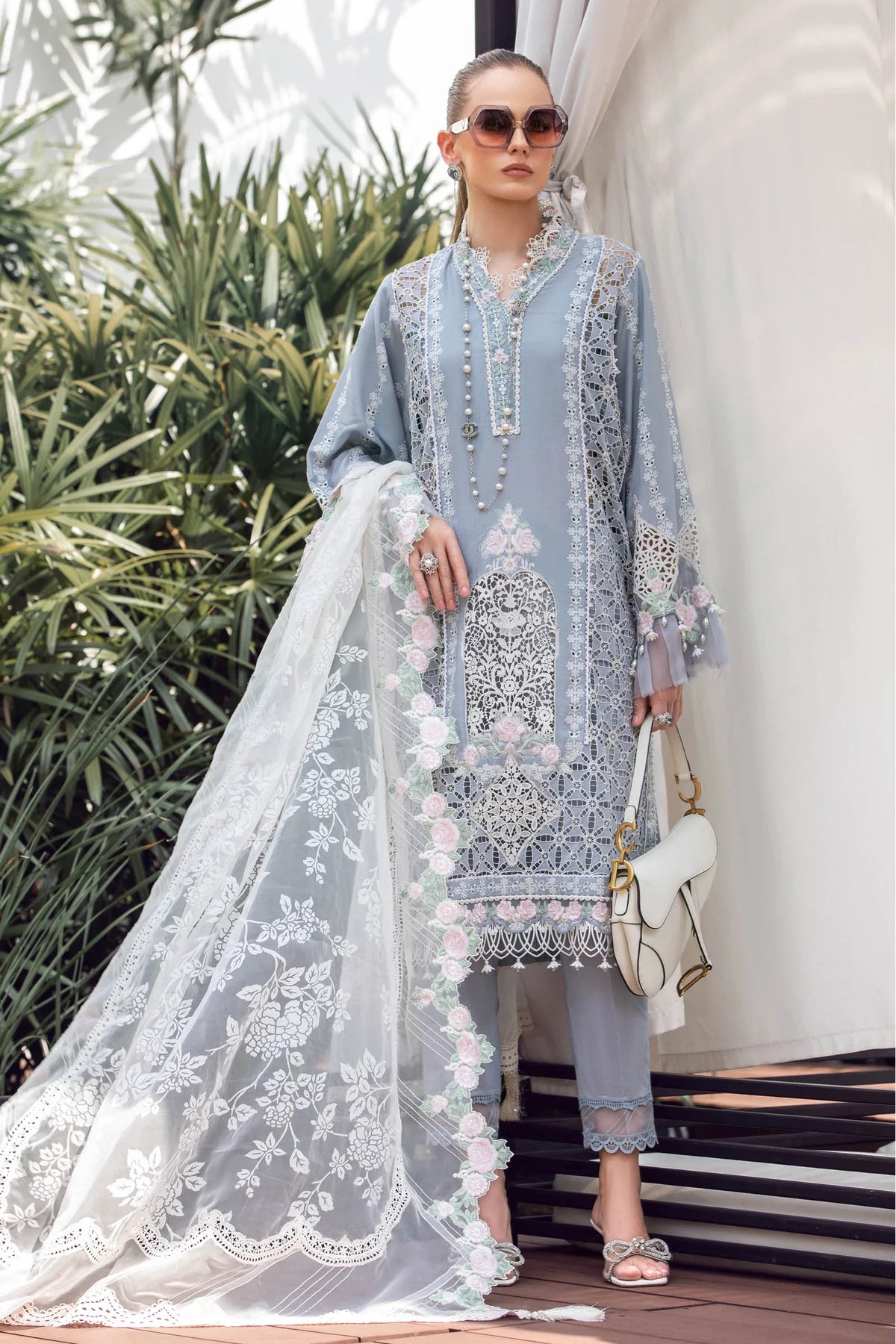 Maria B | Eid Lawn 23 | EL-23-10-Ice Blue