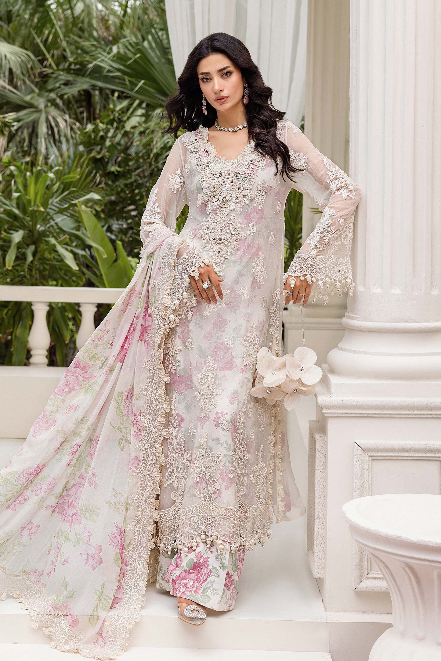 MARIA.B | Embroidered Chiffon | MPC-25-101