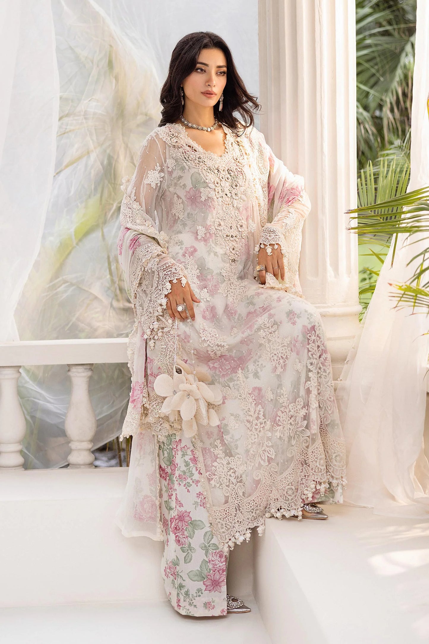 MARIA.B | Embroidered Chiffon | MPC-25-101
