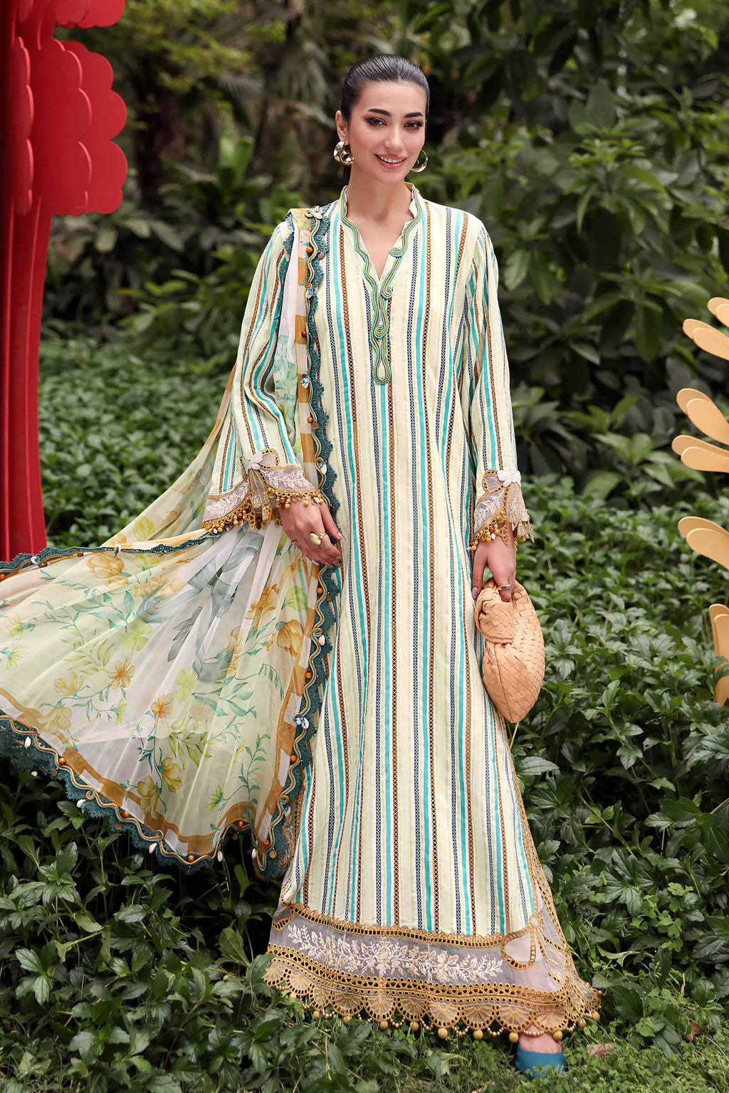 Maria.B | M.prints 3 Piece Embroidered Lawn | MPA-999-12