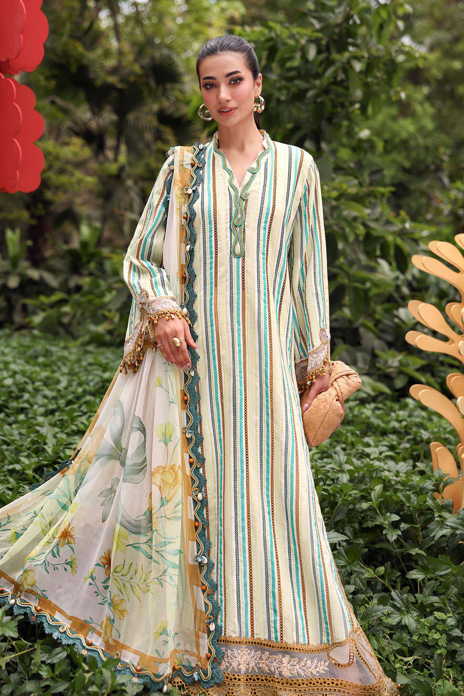Maria.B | M.prints 3 Piece Embroidered Lawn | MPA-999-12
