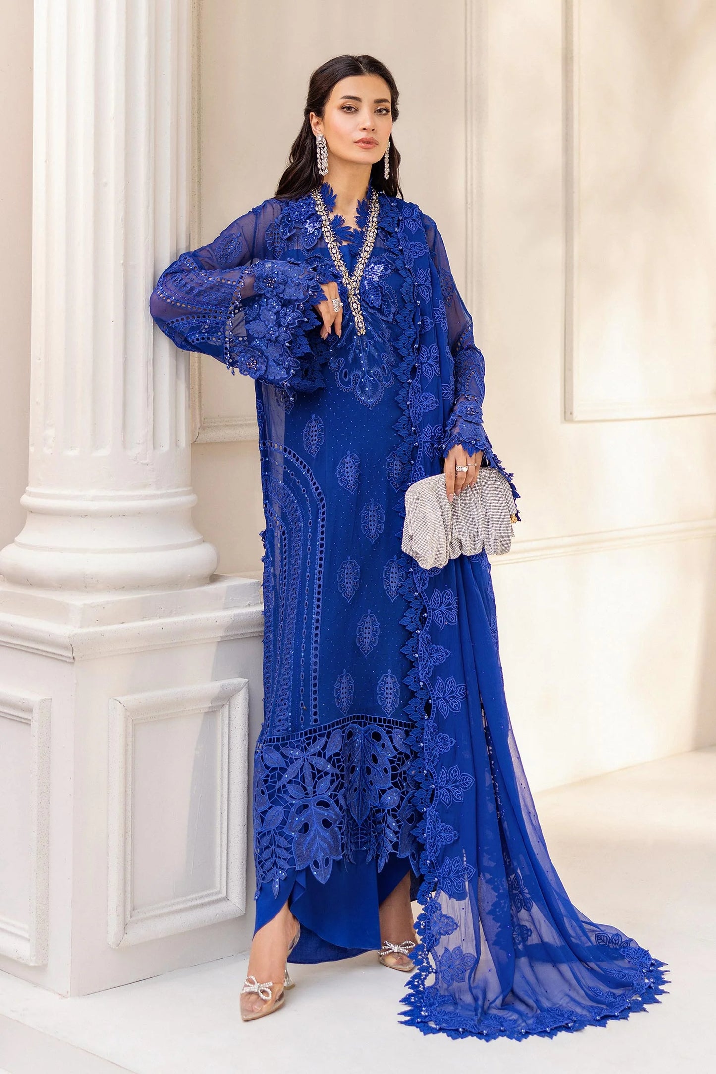 MARIA.B | Embroidered Chiffon | MPC-25-103