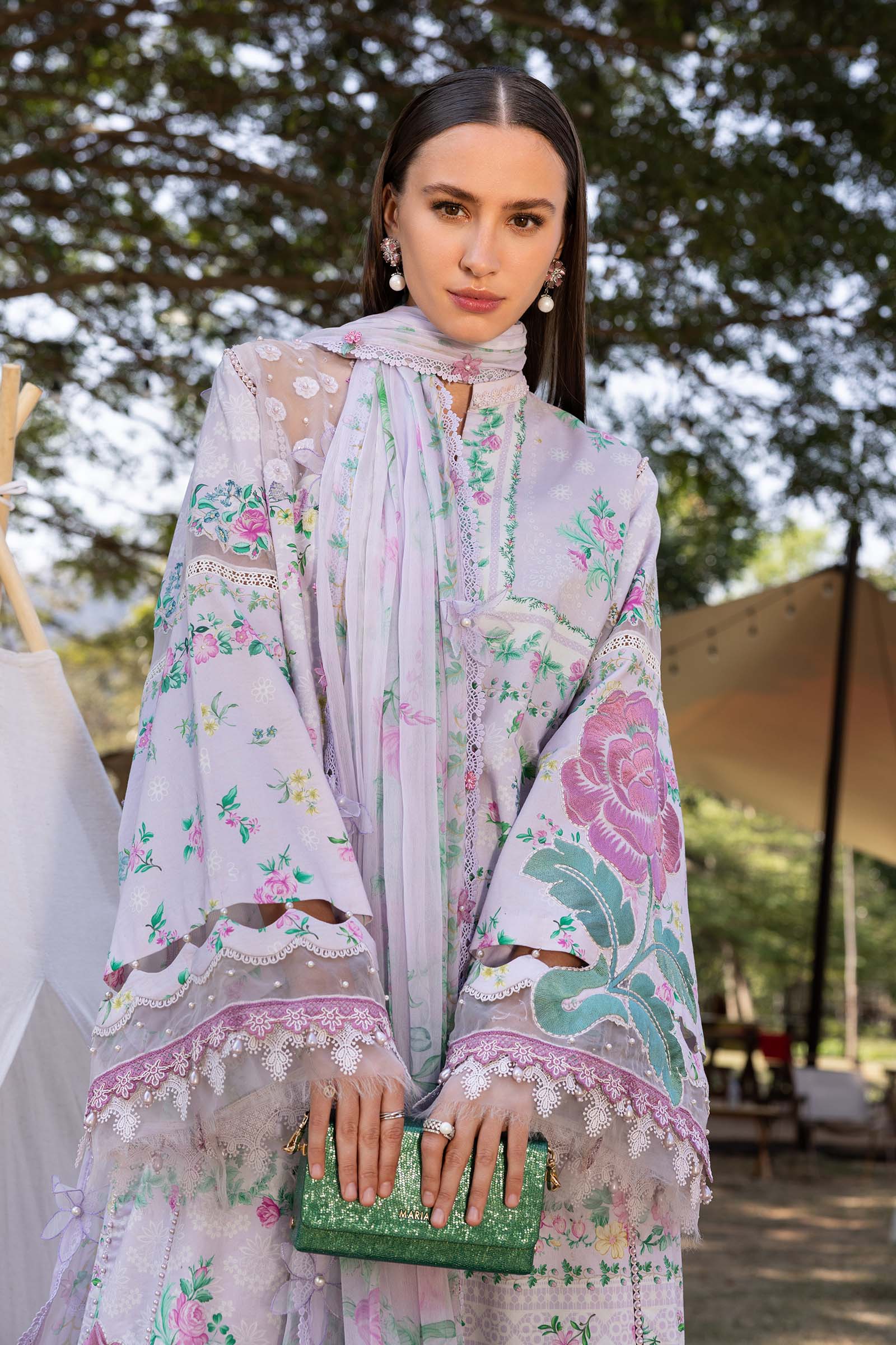Maria.B | M.prints 3 Piece Embroidered Lawn | MPA-999-09