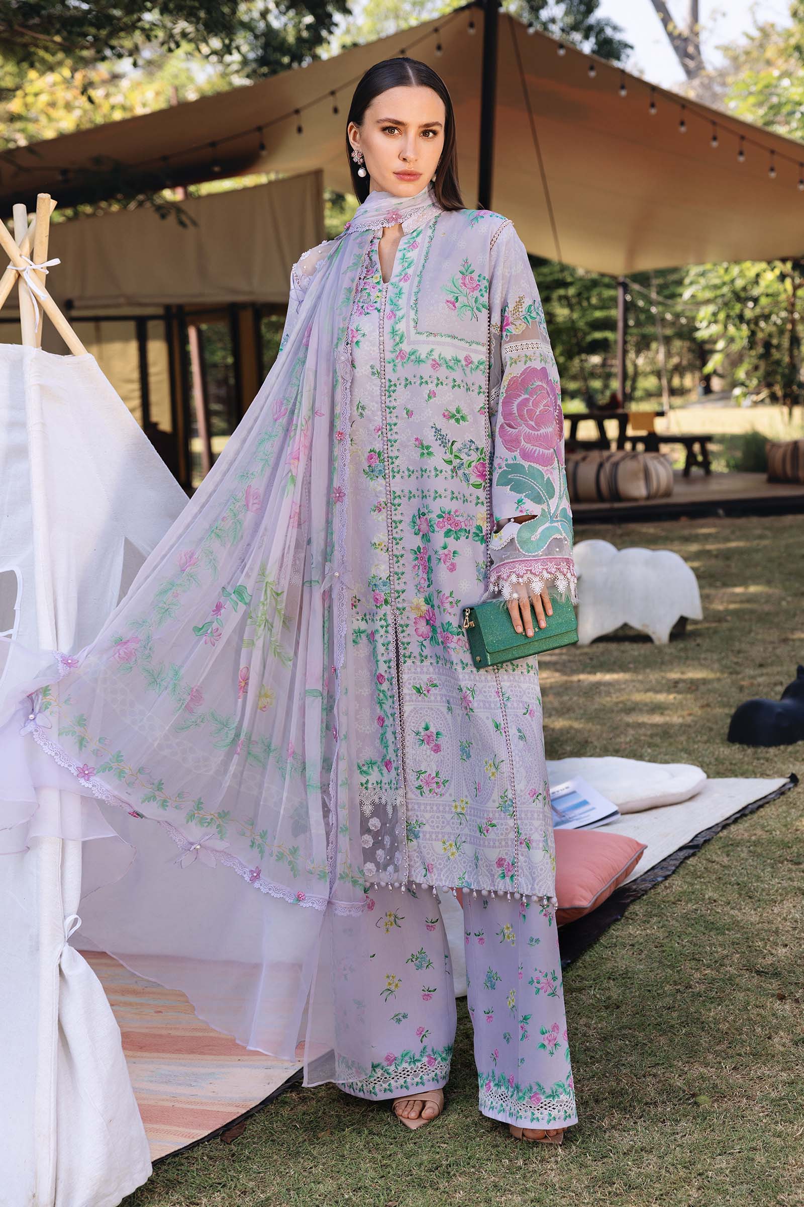 Maria.B | M.prints 3 Piece Embroidered Lawn | MPA-999-09
