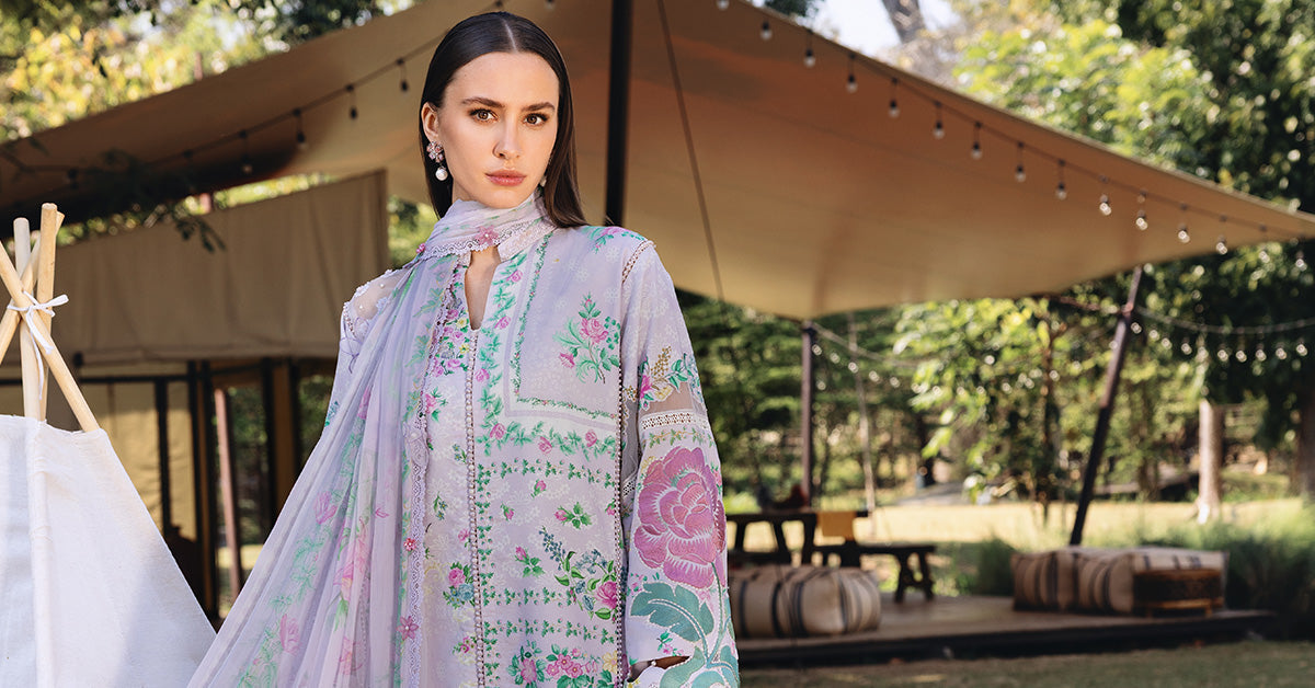 Maria.B | M.prints 3 Piece Embroidered Lawn | MPA-999-09
