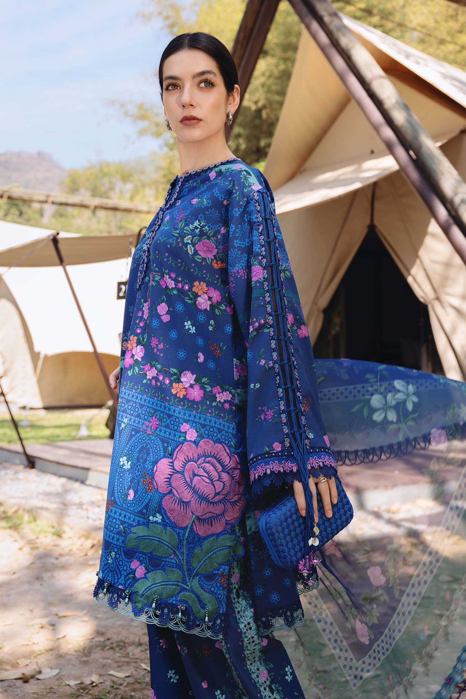 Maria.B | M.prints 3 Piece Embroidered Lawn | MPA-999-07