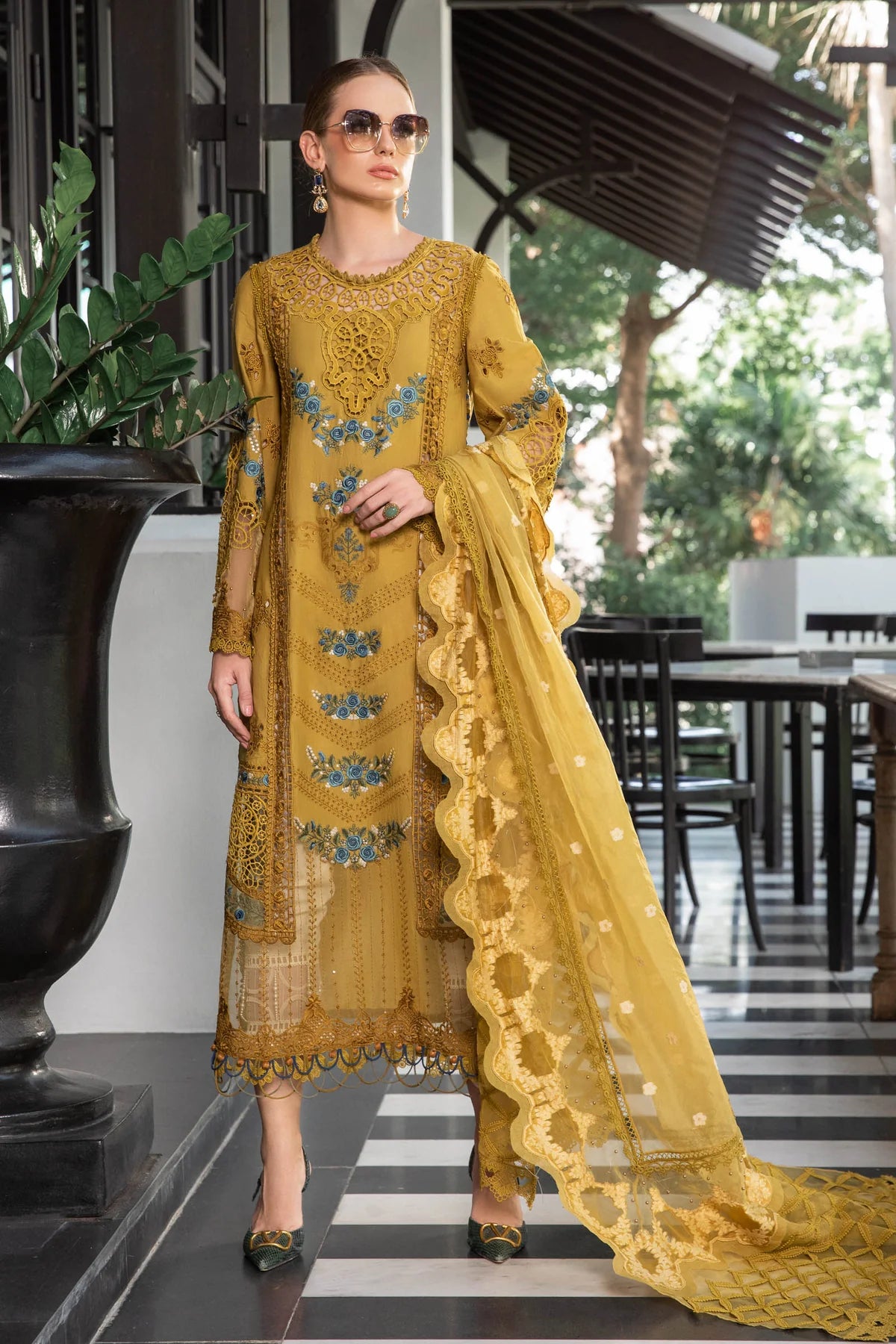 Maria B | Eid Lawn 23 | EL-23-06-Mustard