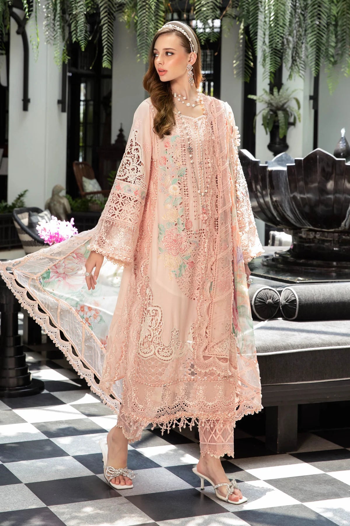 Maria B | Eid Lawn 23 | EL-23-07-Peach
