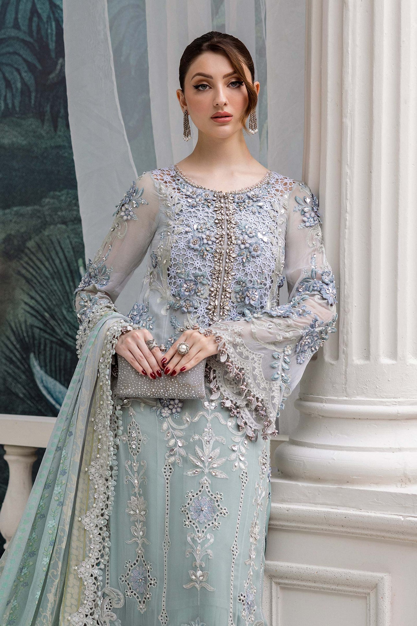 MARIA.B | Embroidered Chiffon | MPC-25-108