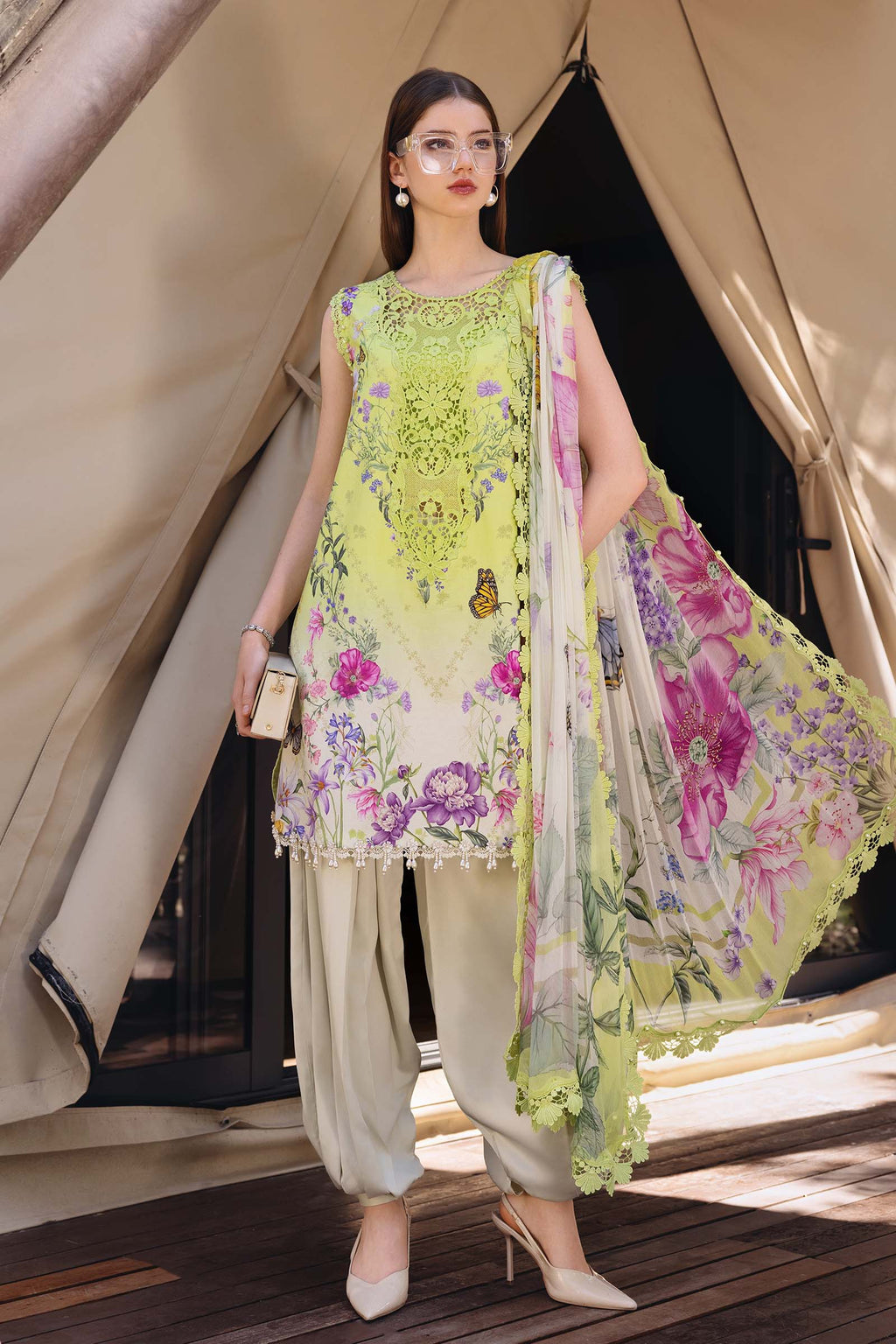 Maria.B | M.prints 3 Piece Embroidered Lawn | MPA-999-01