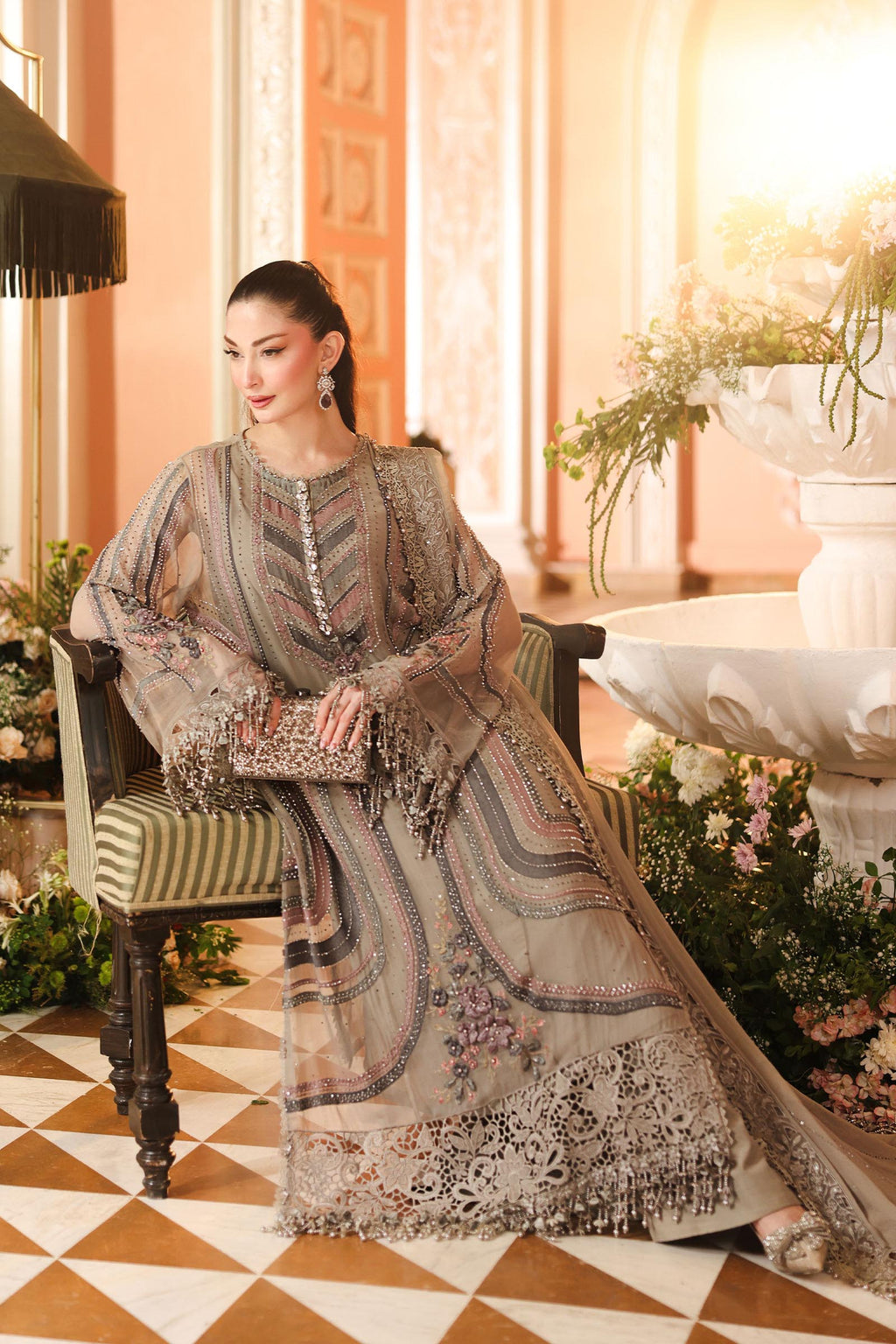 Maria. B | 3 Piece Embroidered Chiffon VOL 07 | 08