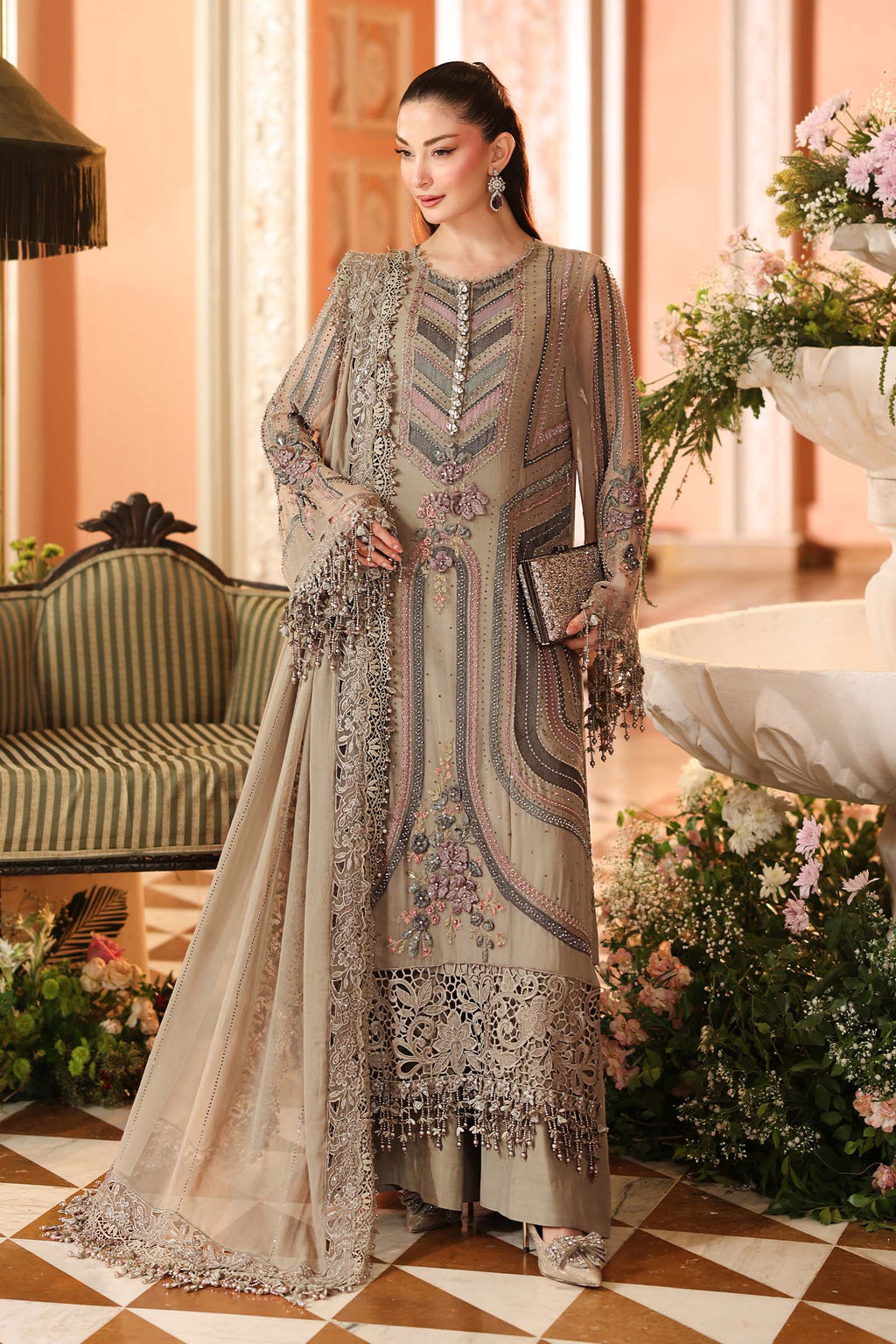 Maria. B | 3 Piece Embroidered Chiffon VOL 07 | 08