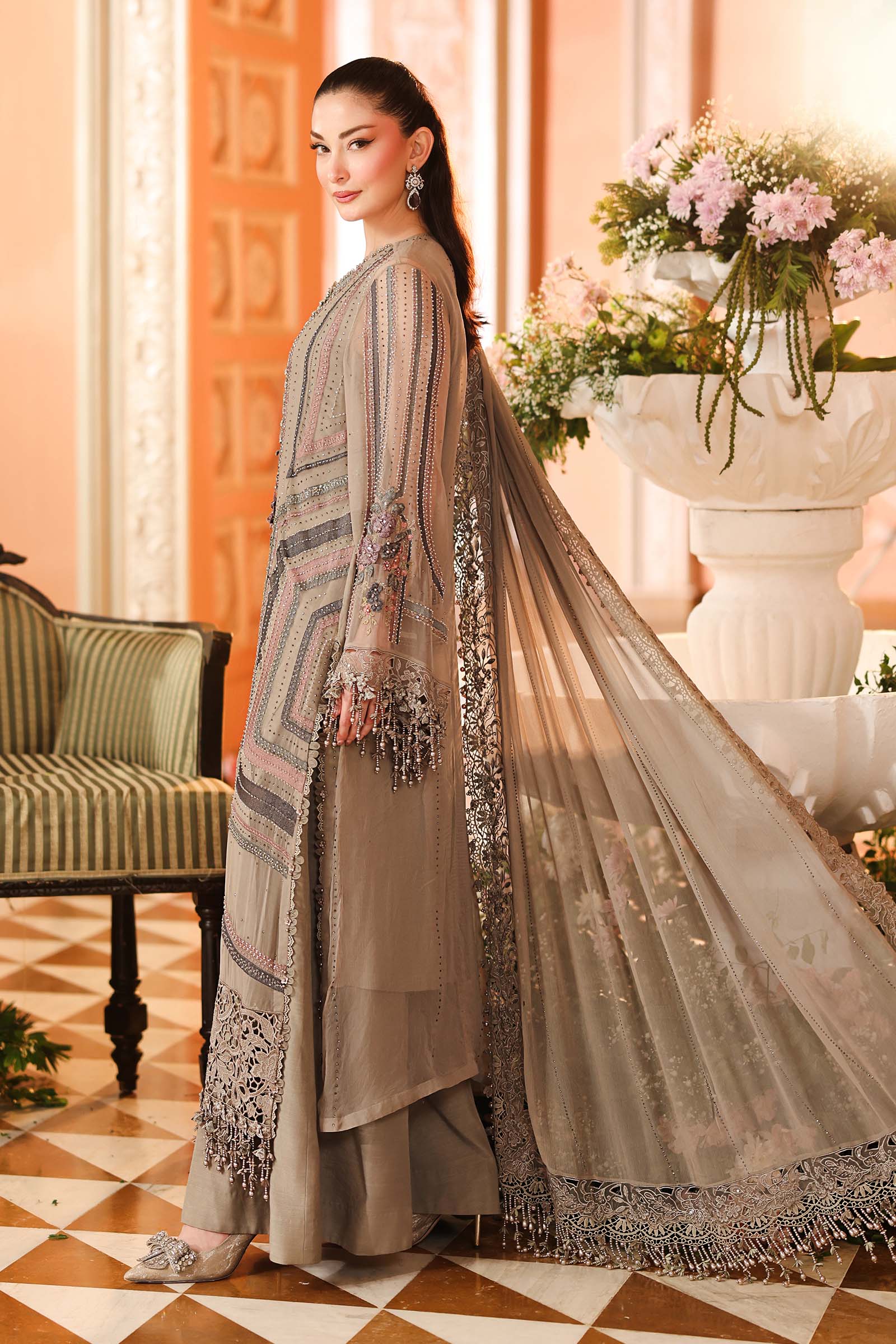 Maria. B | 3 Piece Embroidered Chiffon VOL 07 | 08