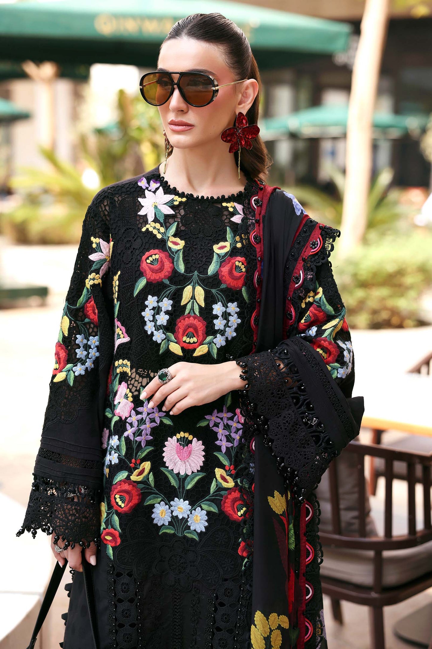Maria.B | 3 Piece Unstitched Embroidered Jacquard Lawn Suit | D02610B