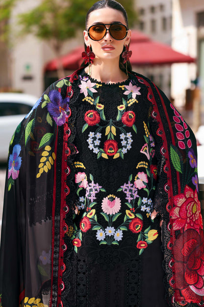 Maria.B | 3 Piece Unstitched Embroidered Jacquard Lawn Suit | D02610B