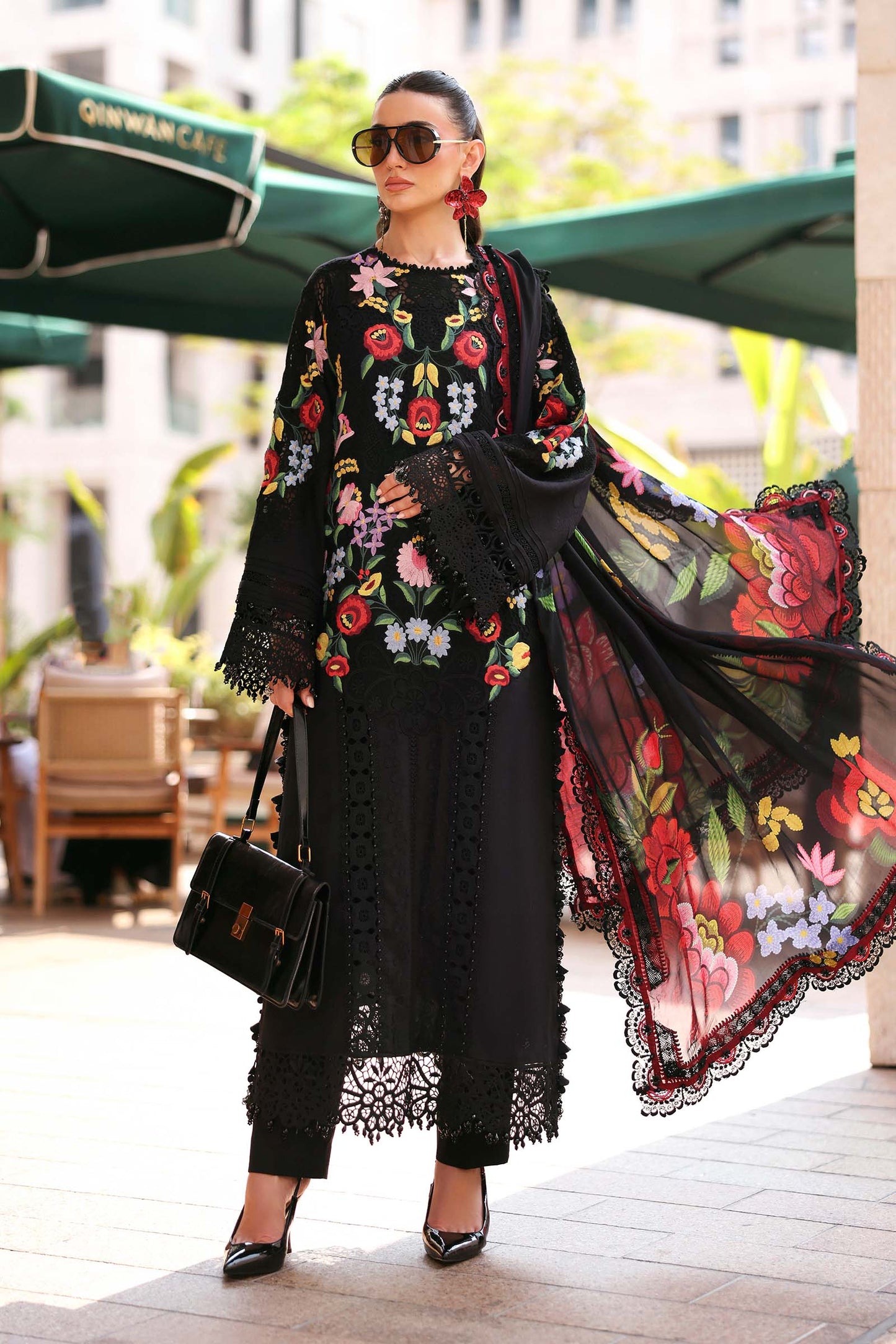 Maria.B | 3 Piece Unstitched Embroidered Jacquard Lawn Suit | D02610B
