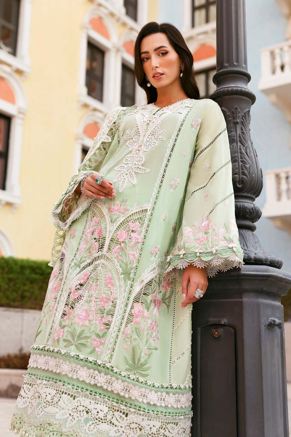 Maria.B | 3 Piece Unstitched Embroidered Lawn Suit | D02611A