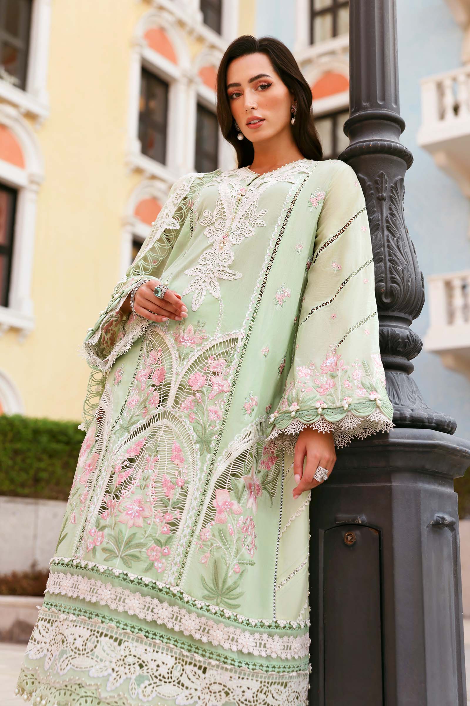 Maria.B | 3 Piece Unstitched Embroidered Lawn Suit | D02611A