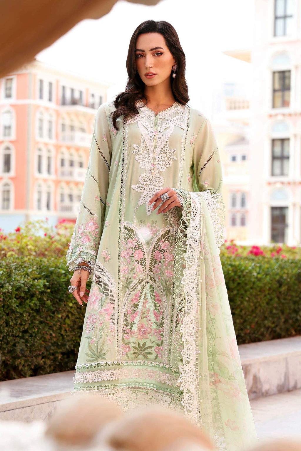Maria.B | 3 Piece Unstitched Embroidered Lawn Suit | D02611A