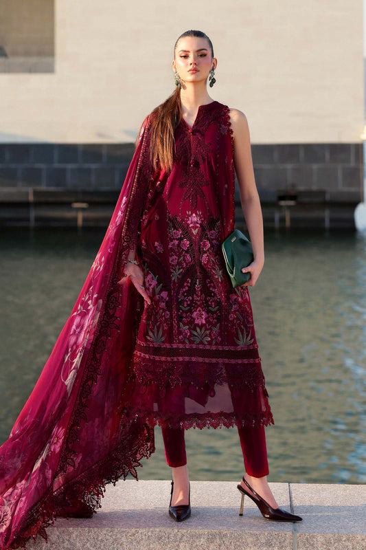 Maria.B | 3 Piece Unstitched Embroidered Lawn Suit | D02611B