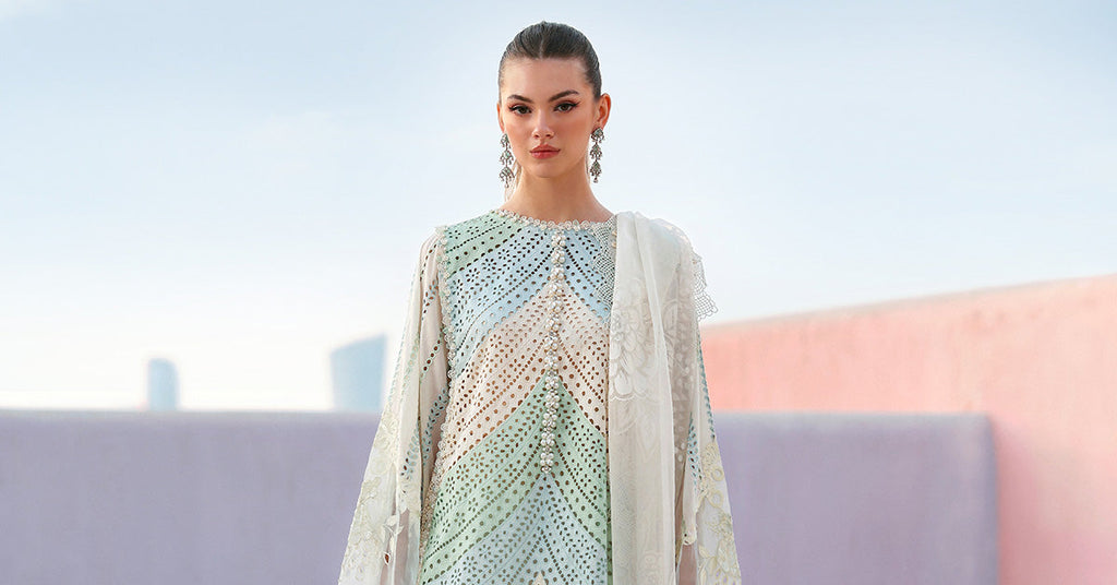 Maria.B | 3 Piece Unstitched Embroidered Lawn Suit | D02612A