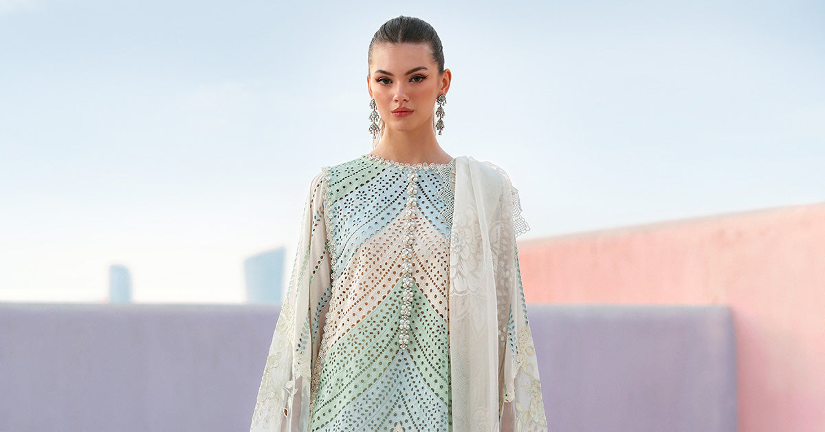 Maria.B | 3 Piece Unstitched Embroidered Lawn Suit | D02612A