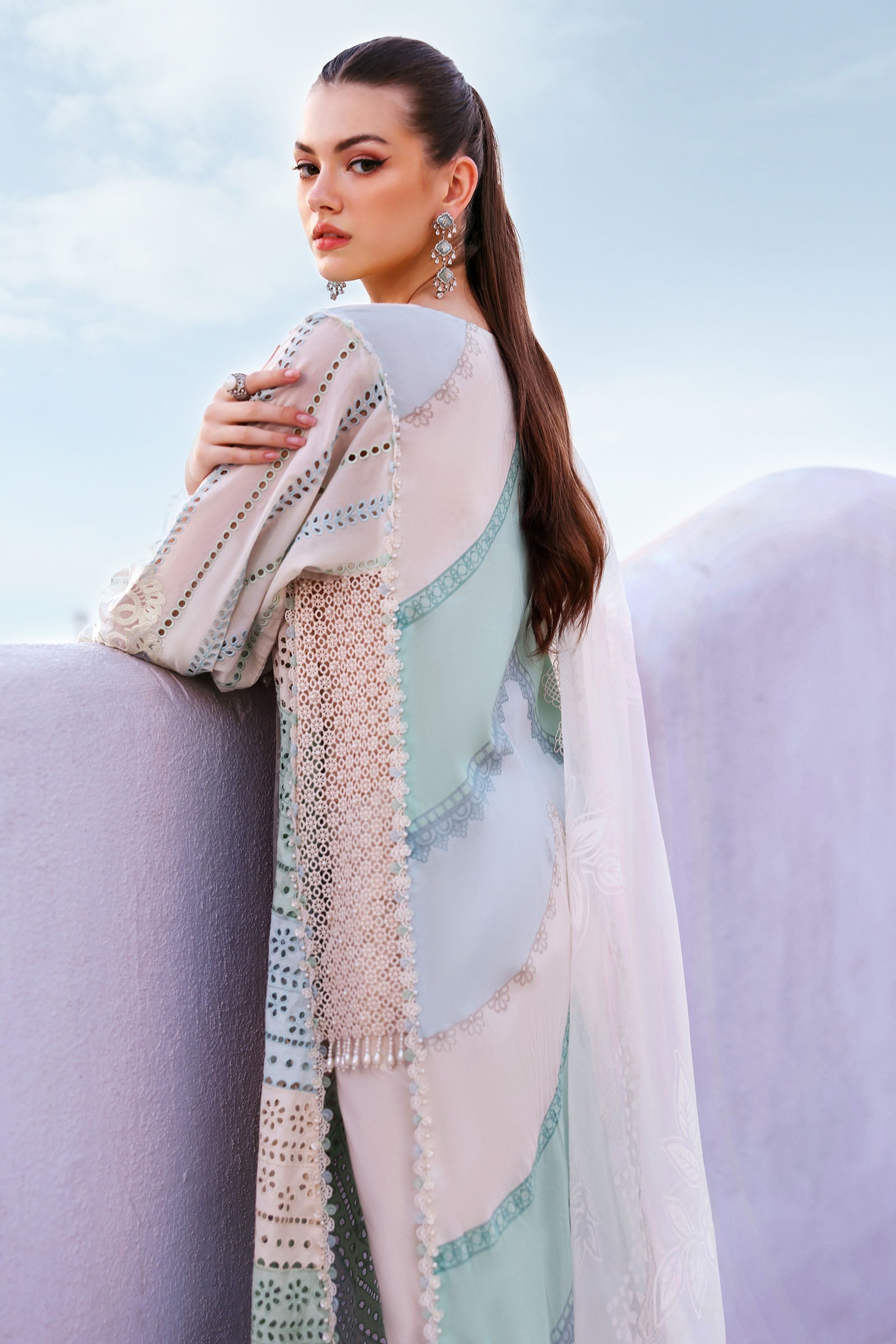 Maria.B | 3 Piece Unstitched Embroidered Lawn Suit | D02612A