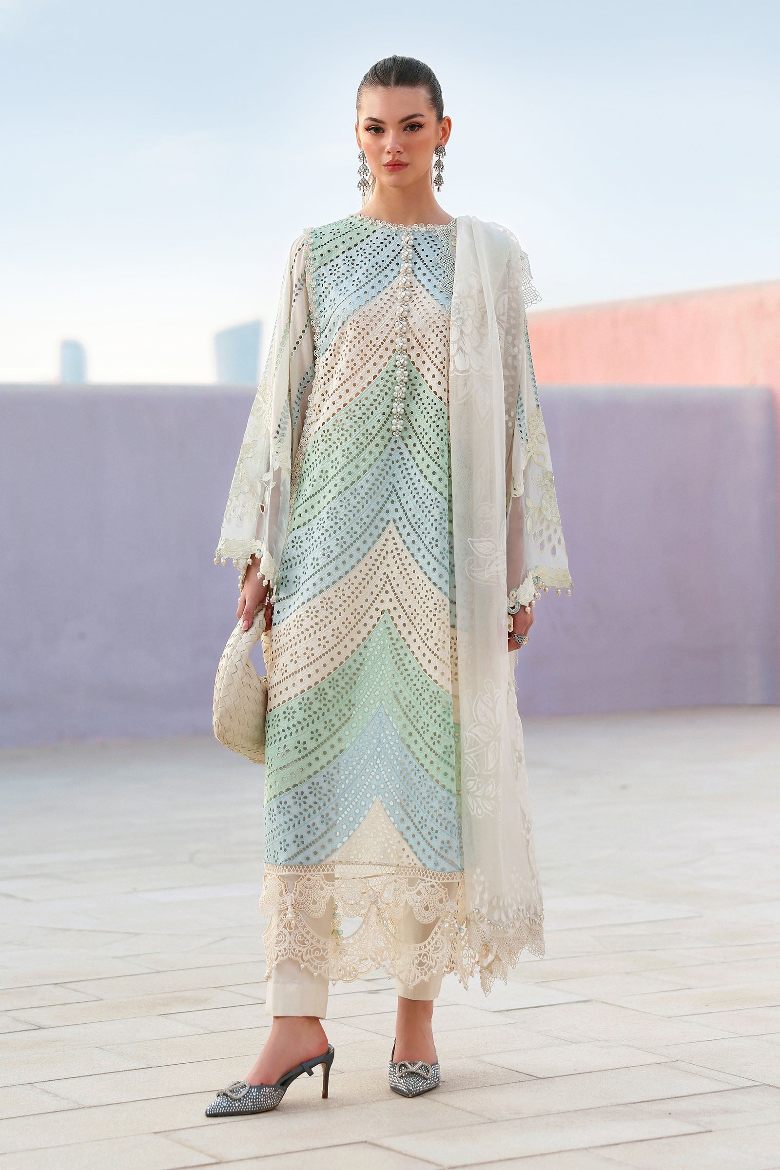 Maria.B | 3 Piece Unstitched Embroidered Lawn Suit | D02612A