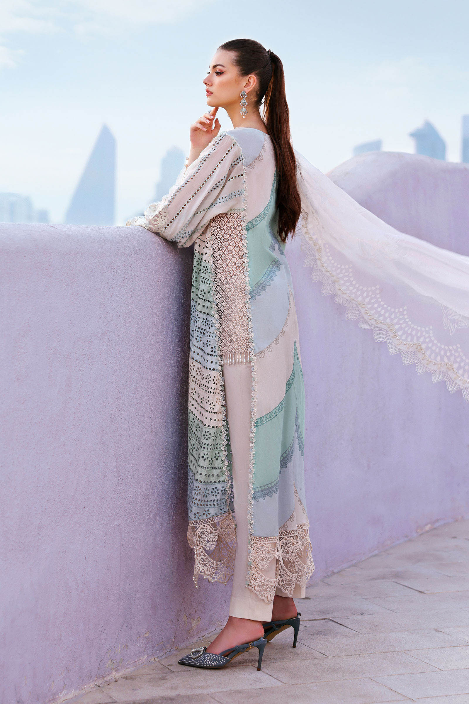 Maria.B | 3 Piece Unstitched Embroidered Lawn Suit | D02612A