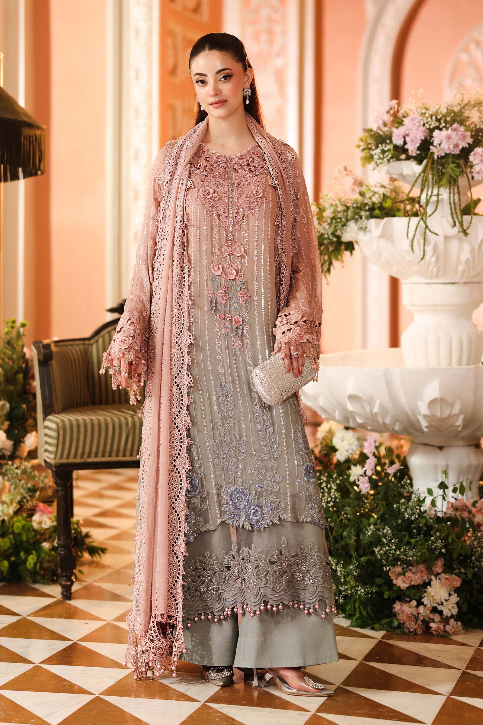 Maria. B | 3 Piece Embroidered Chiffon VOL 07 | 07