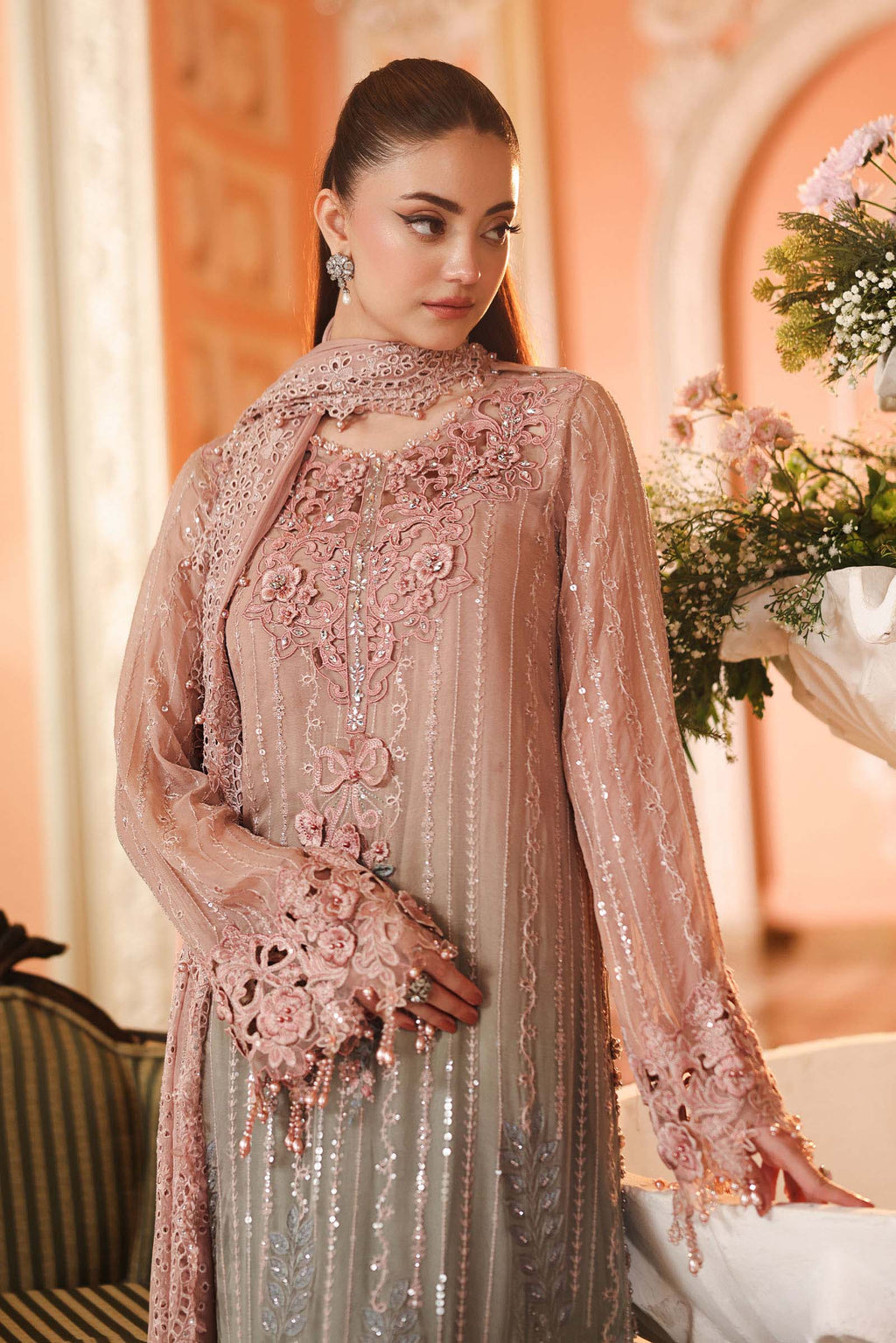 Maria. B | 3 Piece Embroidered Chiffon VOL 07 | 07
