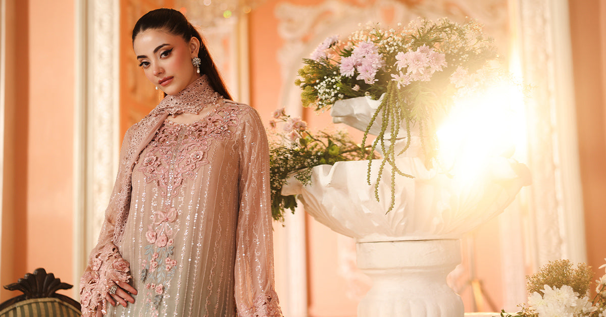 Maria. B | 3 Piece Embroidered Chiffon VOL 07 | 07