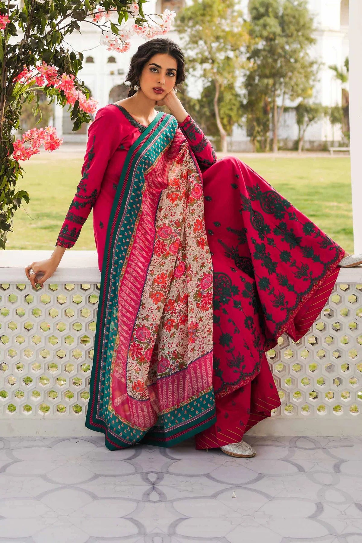 Zara Shahjahan | Lawn 2023 |  10B - modrenshoppingmall