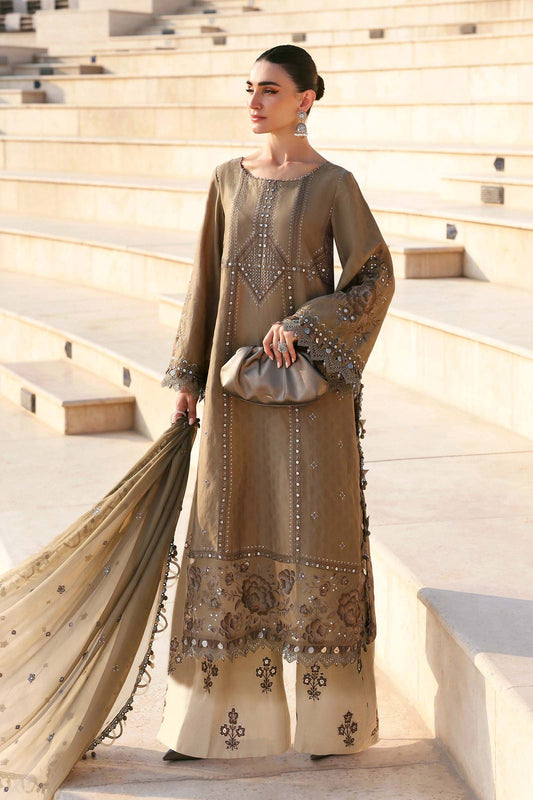 Maria.B | 3 Piece Unstitched Embroidered Jacquard Lawn Suit | D02601B