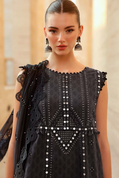 Maria.B | 3 Piece Unstitched Embroidered Jacquard Lawn Suit | D02602B