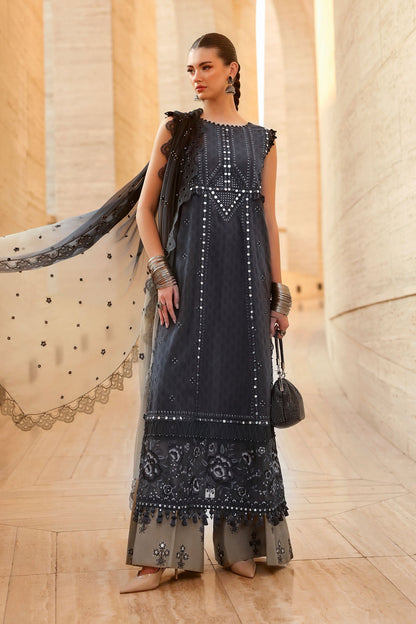 Maria.B | 3 Piece Unstitched Embroidered Jacquard Lawn Suit | D02602B