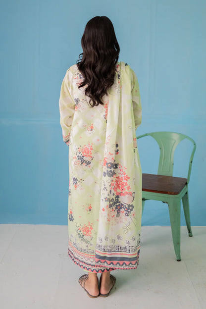 3 Piece Digitally Printed Lawn - 9002
