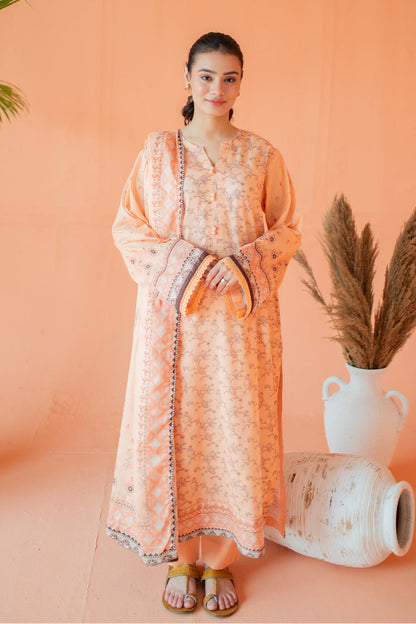 3 Piece Digitally Printed Lawn - 9012