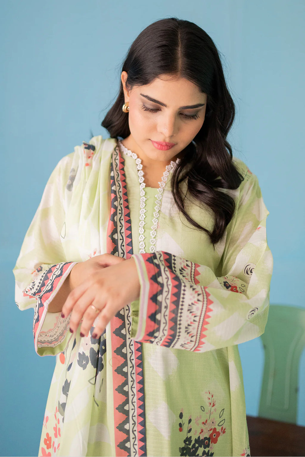 3 Piece Digitally Printed Lawn - 9002
