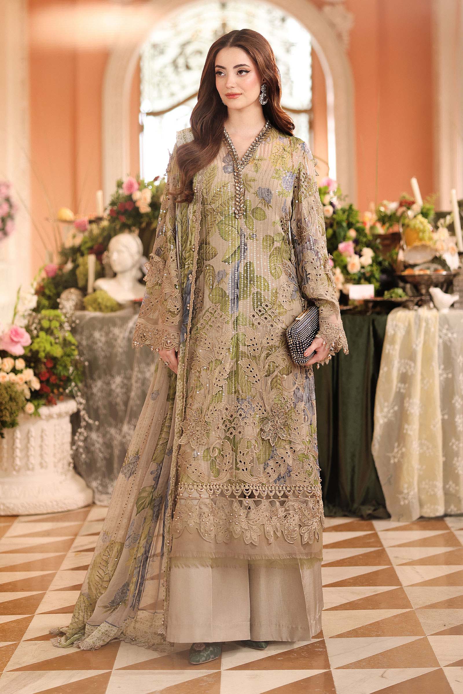 Maria. B | 3 Piece Embroidered Chiffon VOL 07 | 06