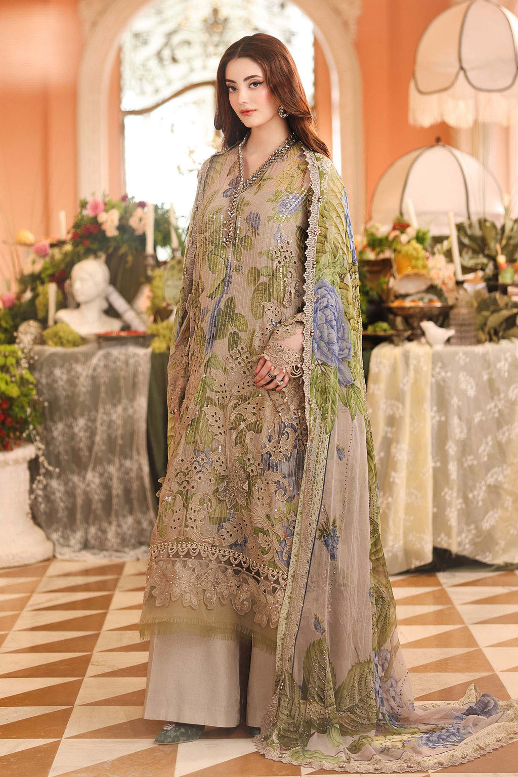 Maria. B | 3 Piece Embroidered Chiffon VOL 07 | 06