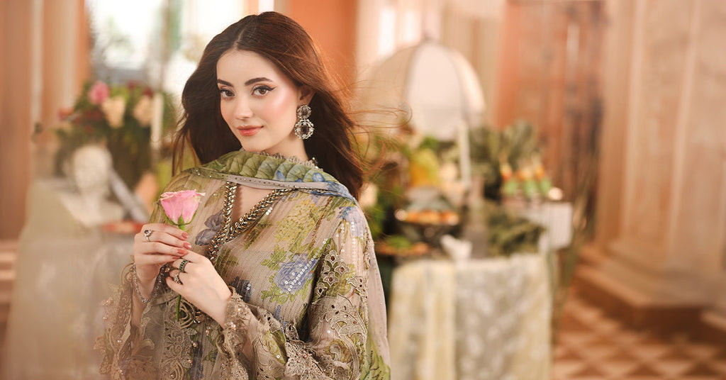 Maria. B | 3 Piece Embroidered Chiffon VOL 07 | 06