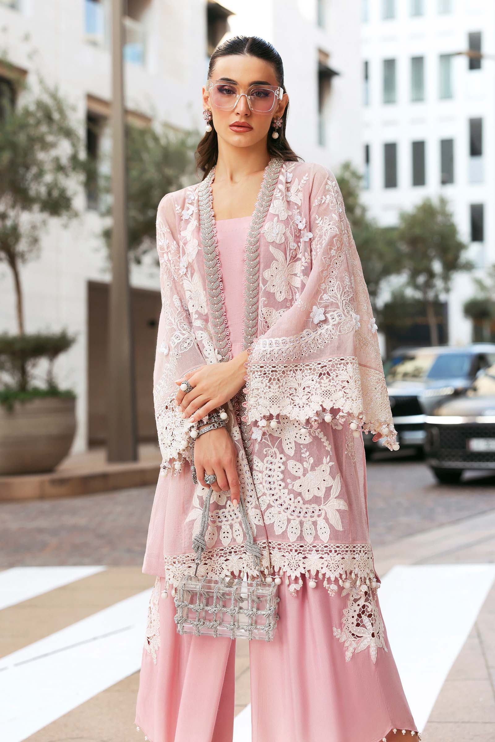 Maria.B | 3 Piece Unstitched Embroidered  Karandi Lawn Suit | D02603A