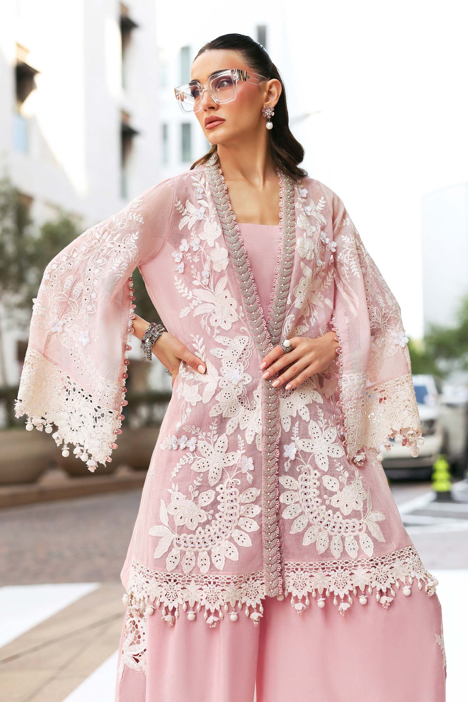 Maria.B | 3 Piece Unstitched Embroidered  Karandi Lawn Suit | D02603A