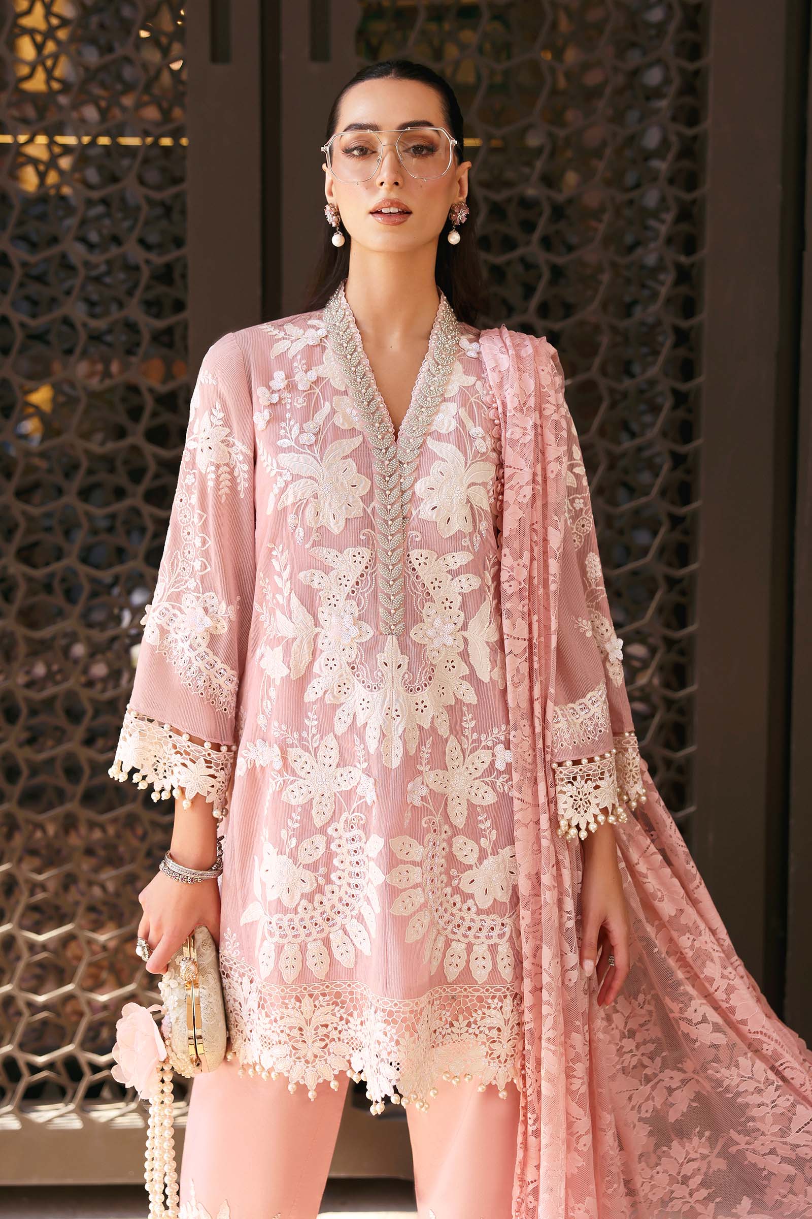 Maria.B | 3 Piece Unstitched Embroidered  Karandi Lawn Suit | D02603A