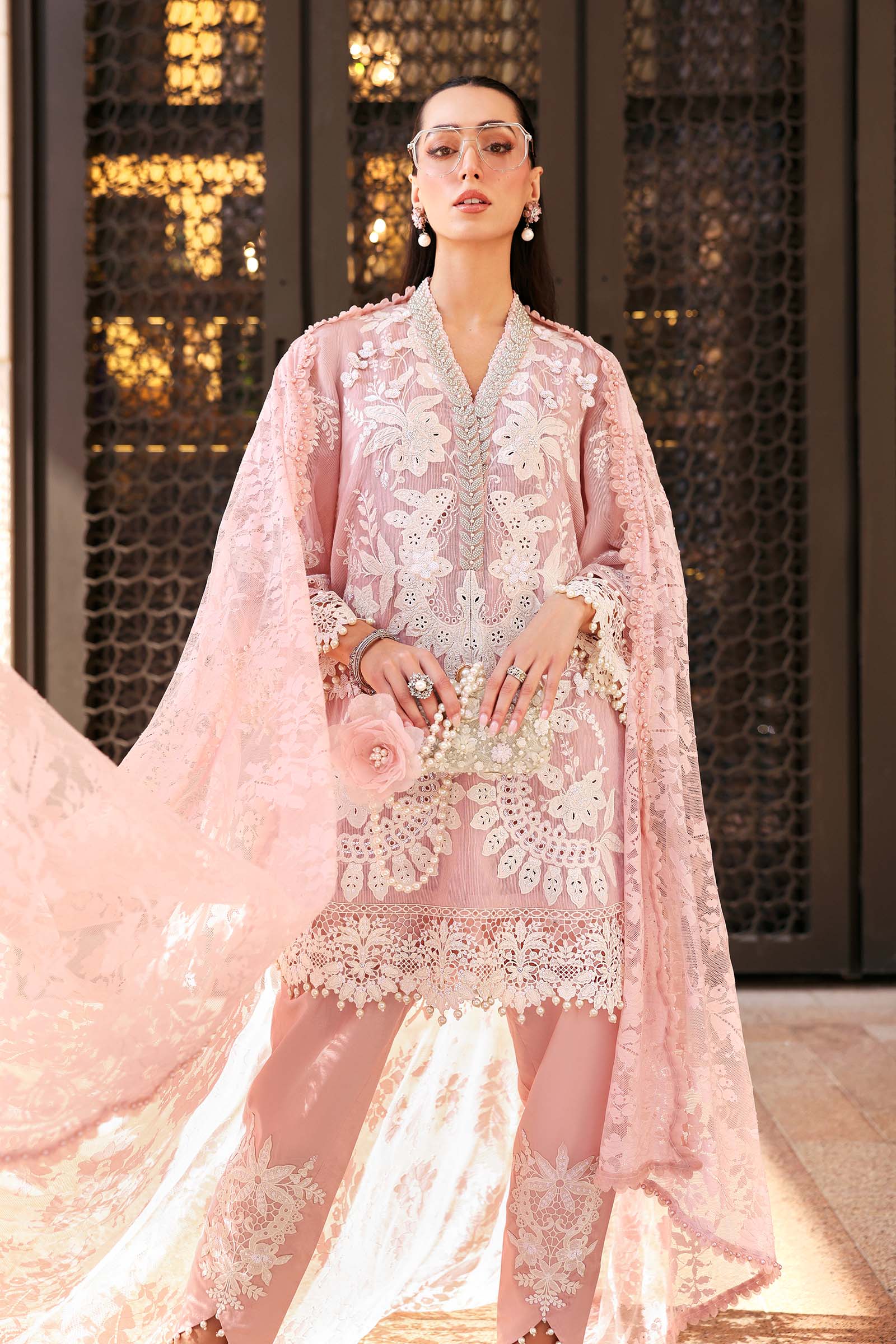 Maria.B | 3 Piece Unstitched Embroidered  Karandi Lawn Suit | D02603A