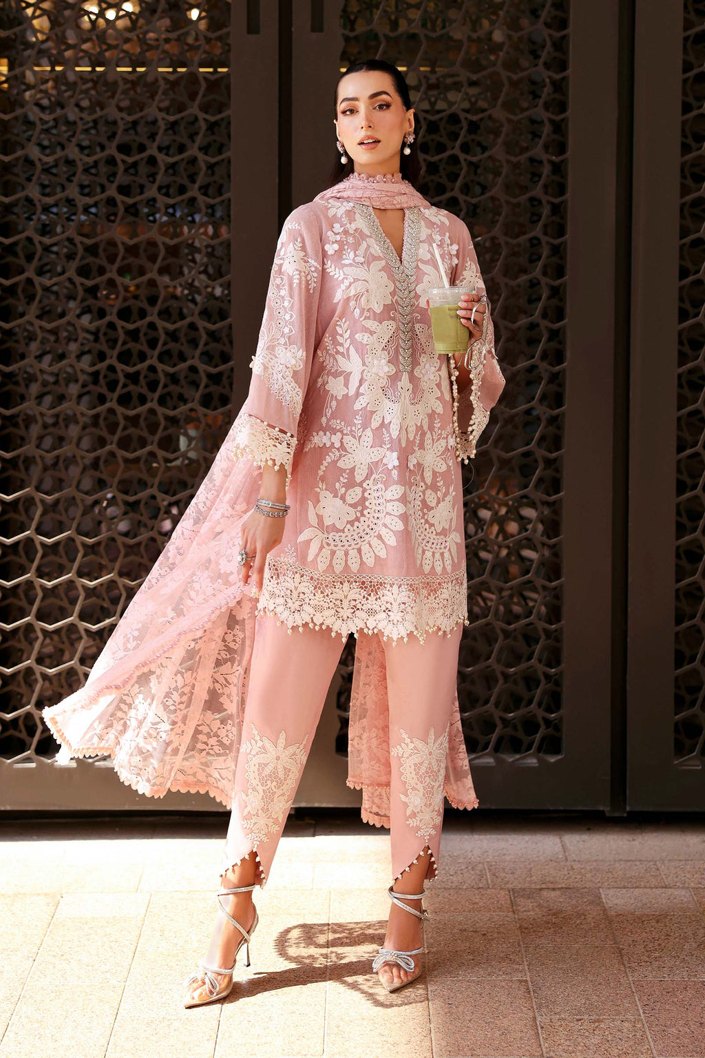 Maria.B | 3 Piece Unstitched Embroidered  Karandi Lawn Suit | D02603A