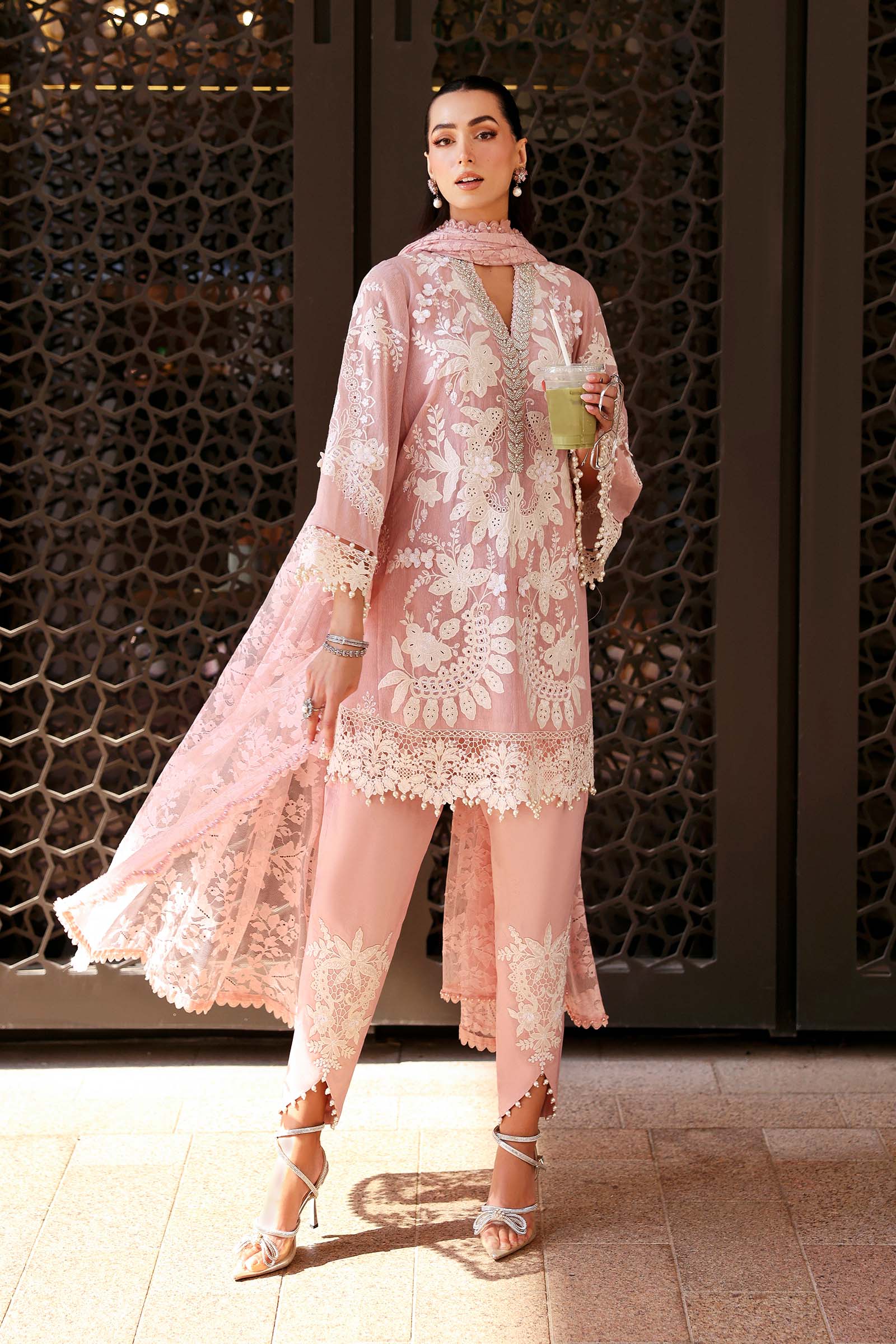 Maria.B | 3 Piece Unstitched Embroidered  Karandi Lawn Suit | D02603A