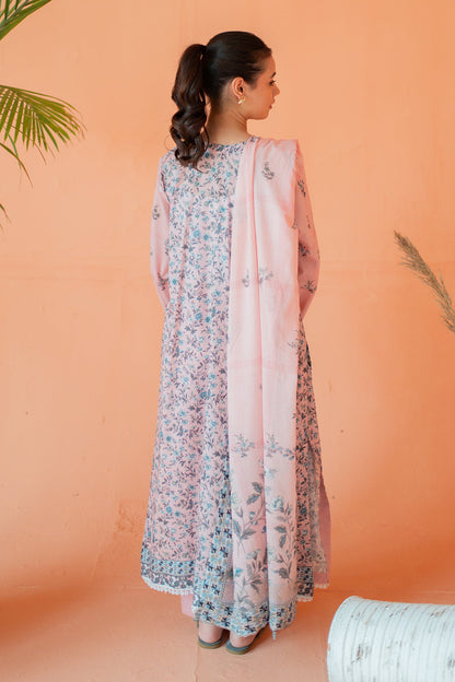 3 Piece Digitally Printed Lawn - 9014