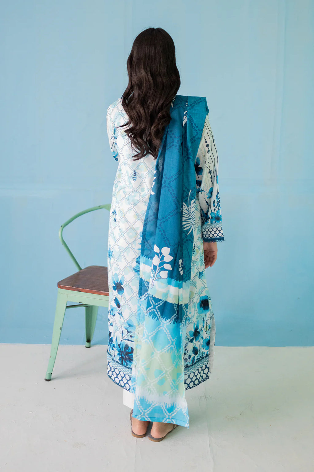 3 Piece Digitally Printed Lawn - 9004
